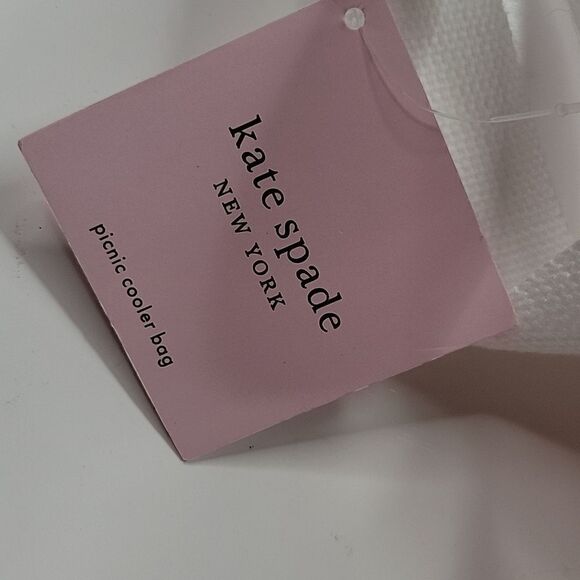 NEW KATE SPADE PICNIC COOLER INSULATED RAINBOW STRIPE WATER RESISTANT TRAVEL BAG - Picture 6 of 11